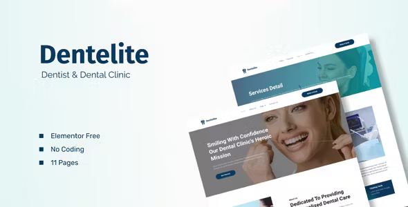 Dentelite Dental Clinic Elementor Template Kit
