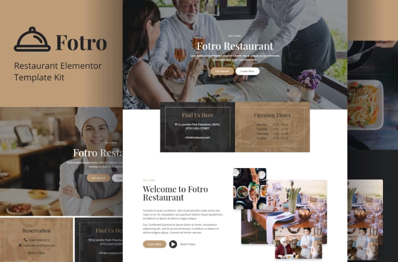 Fotro – Food & Restaurant Elementor Template