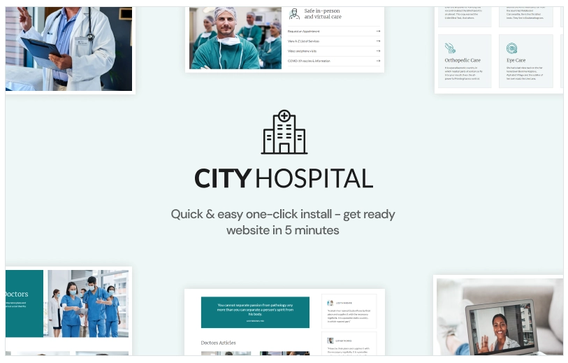City Hospital – Health & Medical Elementor WordPress Theme