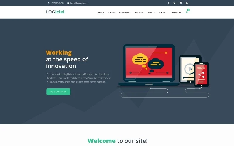 Logiciel – Software Company WordPress Theme