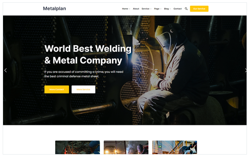 Metalplan – Metal Company WordPress Theme
