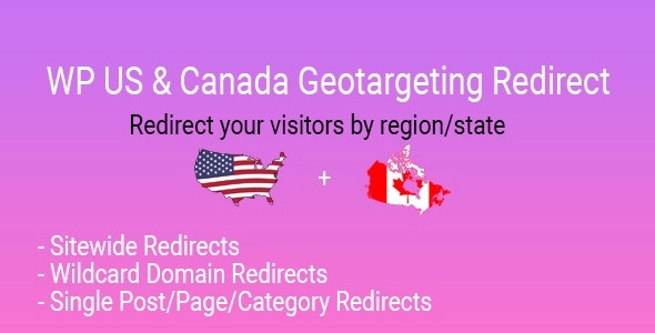 WP US&CA State IP Geolocation Redirect