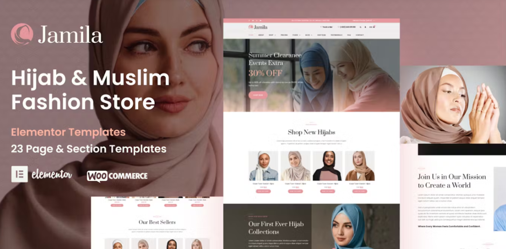 Jamila – Hijab & Muslim Fashion Store Elementor Pro Template