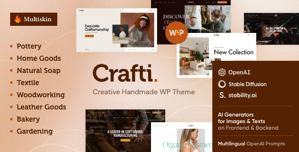 Crafti – Handmade WordPress Theme