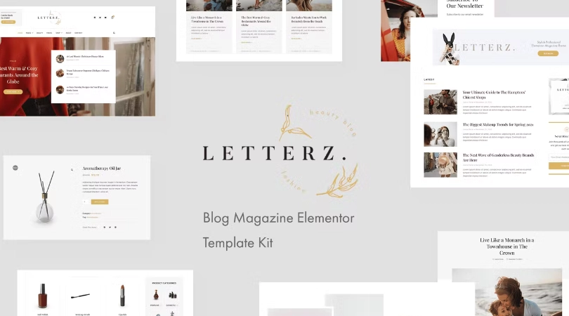 Letterz – Blog Magazine Elementor Template