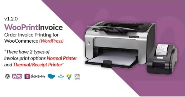 WooPrintInvoice – Order invoice print for WooCommerce