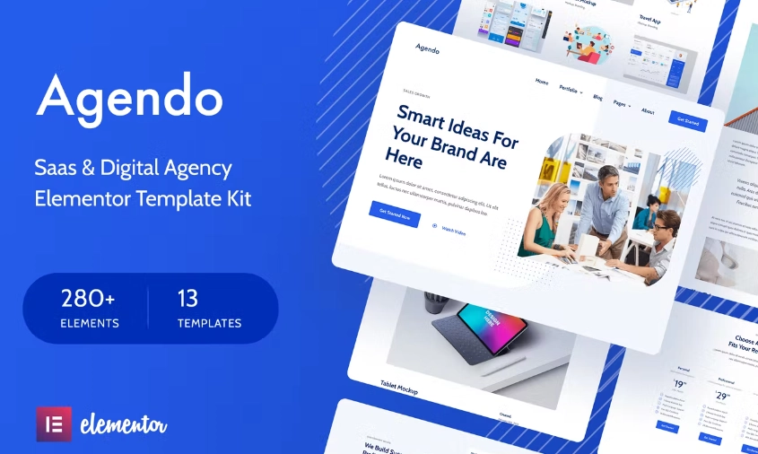 Agendo – Digital Agency & Creative Elementor Template