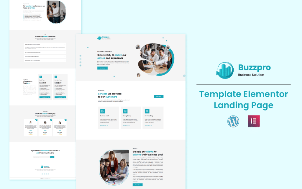 Buzzpro – Business Solution Elementor Landing Page