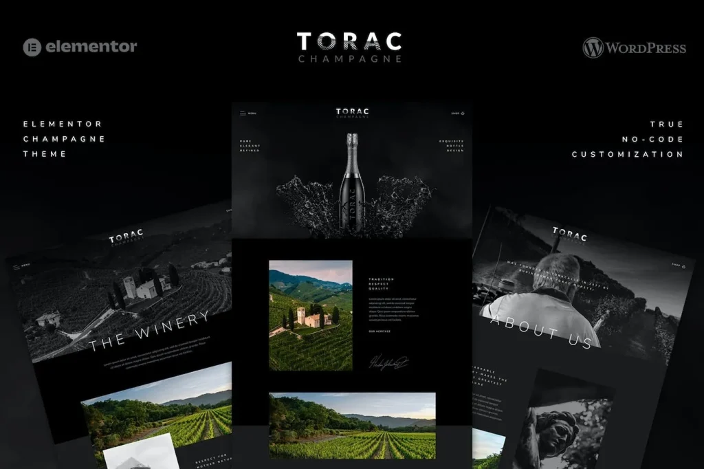 Torac – Champagne Elementor Template