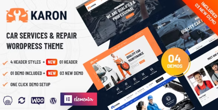 Karon – Car Repair and Service WordPress Theme