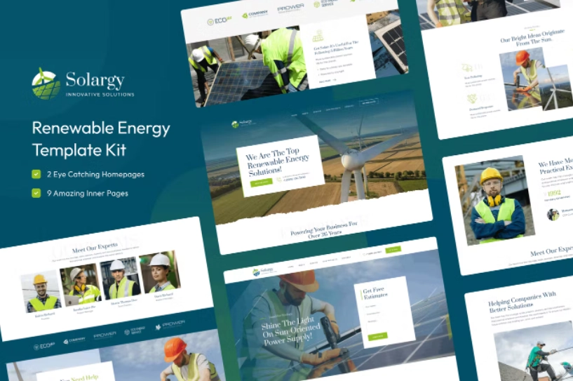 Solargy – Solar & Alternative Energy Elementor Template