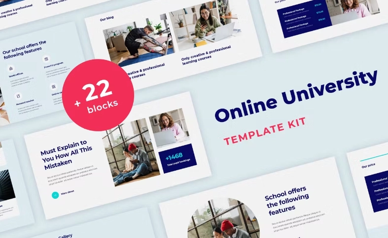 Learnex – Distance Education & Learning Courses Elementor Template