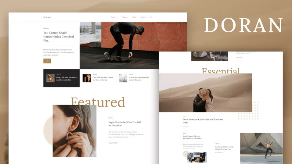Doran – Blog & Magazine Elementor Template