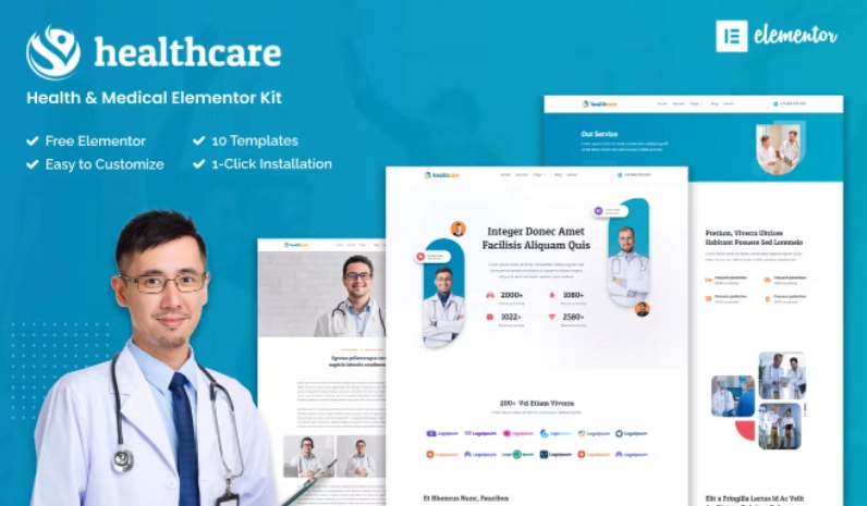 Healthcare – Health & Medical Elementor Template