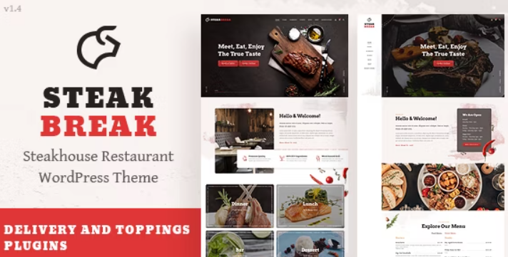 SteakBreak – Meat Restaurant WordPress Theme