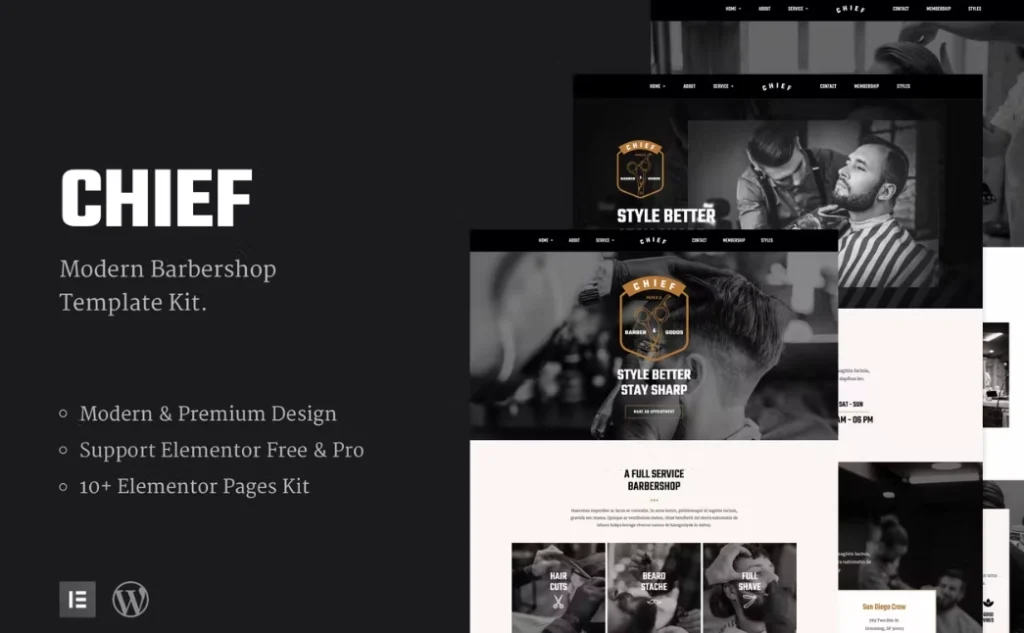 Chief – Modern Barbershop Template