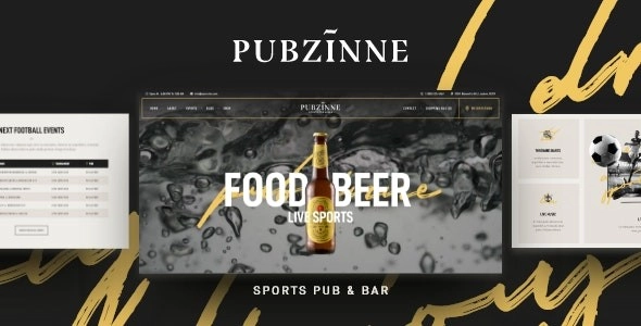 Pubzinne – Sports Bar WordPress Theme