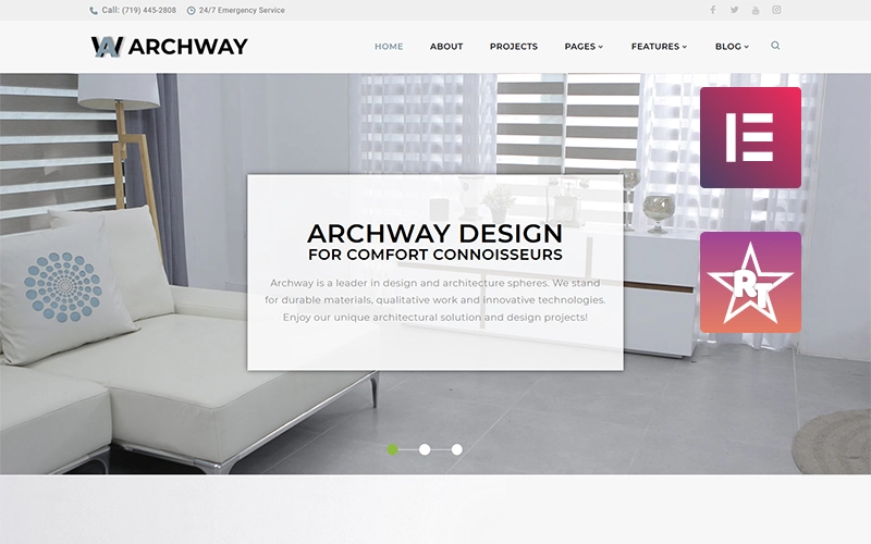Archway – Architecture Agency WordPress Elementor Theme WordPress Theme