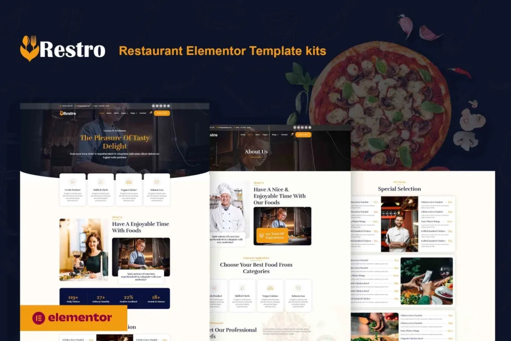 Restro – Restaurant Elementor Pro Template