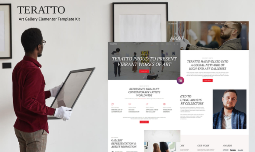 Teratto – Art Gallery Elementor Template