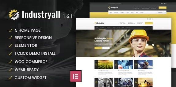Industryall – Industrial & Factory WordPress Theme