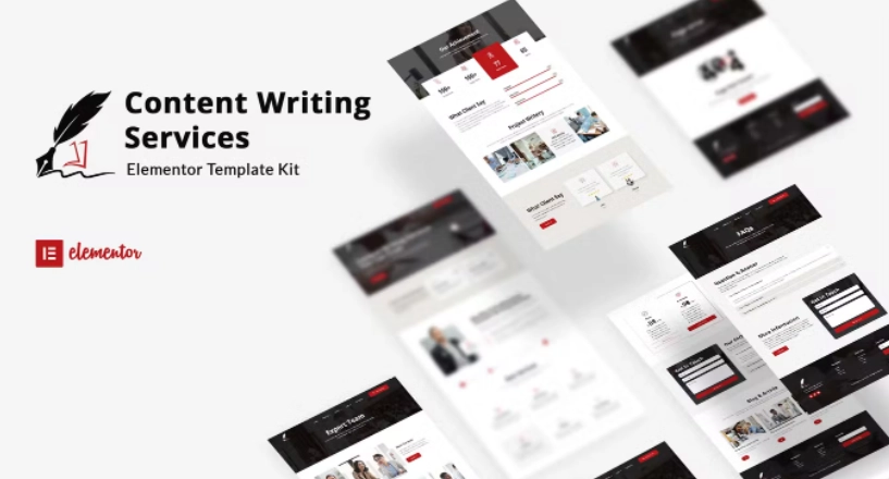 Writery – Content Writer Service Elementor Template