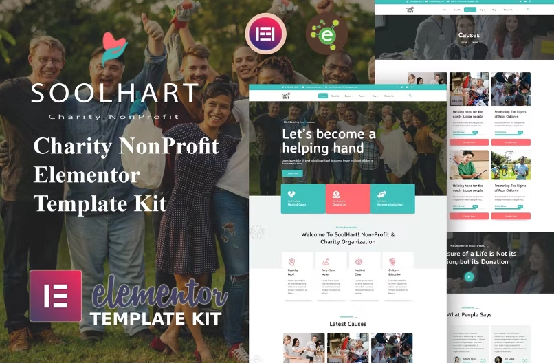 SoolHart – Charity NonProfit Elementor Template
