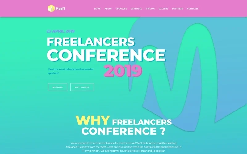 MagIT – IT Conference WordPress Elementor Theme WordPress Theme