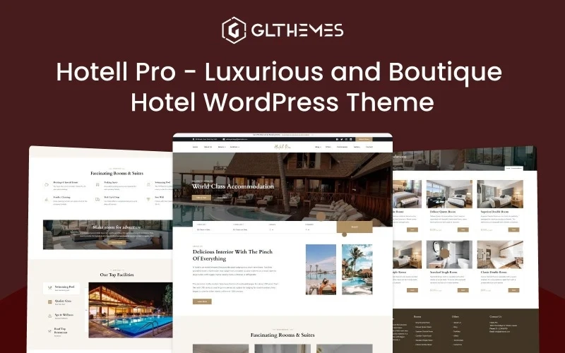 Hotell Pro – Luxurious and Boutique Hotel WordPress Theme