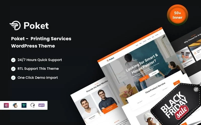 Poket – Printing Services WordPress Theme