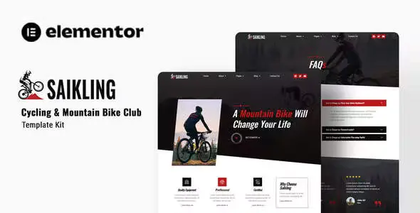 Saikling Cycling Elementor Template Kit
