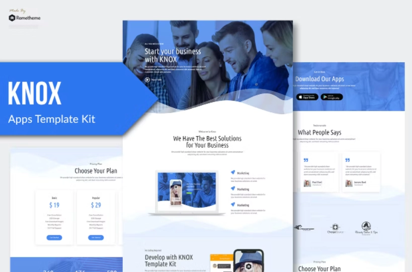 Knox – Technology & Apps Template