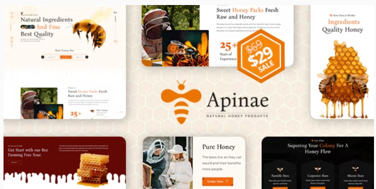 Apinae – Beekeeping and Honey Shop WordPress Theme