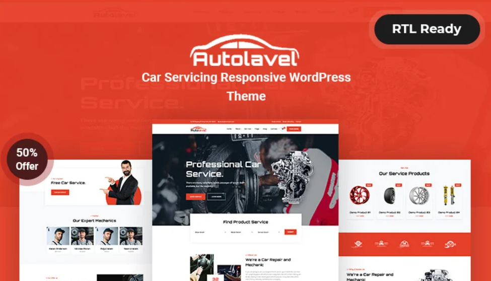 Autolavel – Car service Responsive WordPress Theme