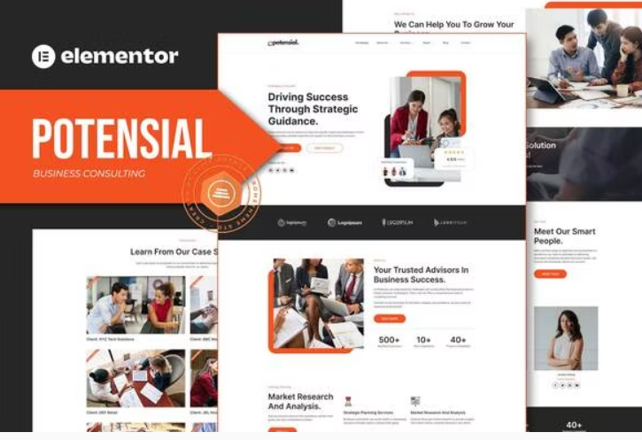 Potensial – Business Consulting Elementor Template