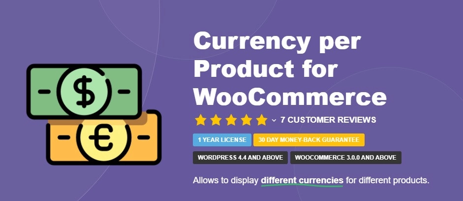 Currency per Product for WooCommerce Pro