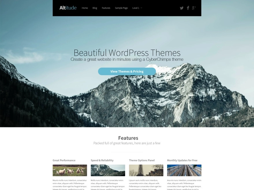 CyberChimps Altitude Premium WordPress Theme