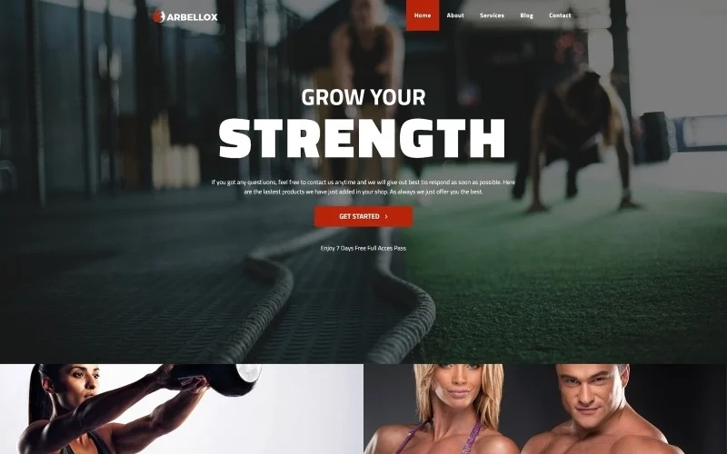 Barbellox – Gym Multipurpose Modern WordPress Elementor Theme WordPress Theme