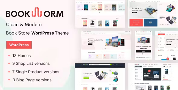Bookworm Bookstore WooCommerce Theme