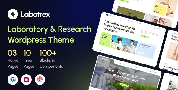 Labotrex – Laboratory & Science Research WordPress Theme