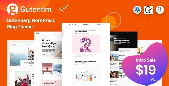 Gutentim – Modern Gutenberg WordPress Blog Theme