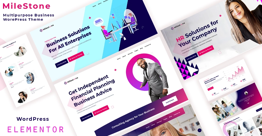 Milestone – WordPress Multi Plan Business Theme WordPress Theme