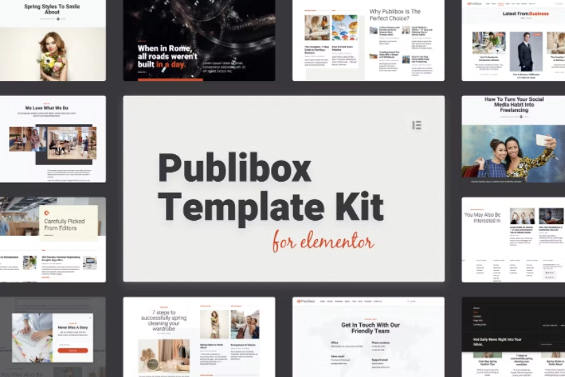 Publibox – Blog & Magazine Elementor Template