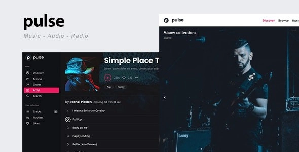 pulse – Music, Audio, Radio WordPress Theme