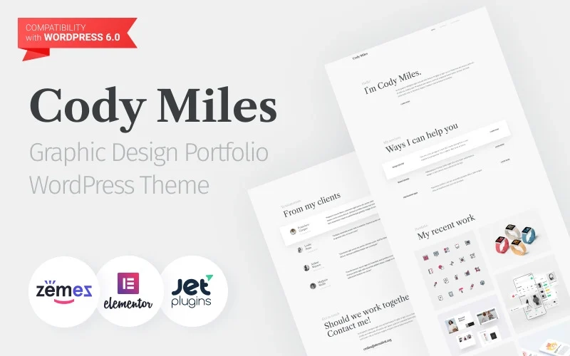 Codi Miles – Graphic Design Portfolio Websites to Grow Your Business WordPress Theme