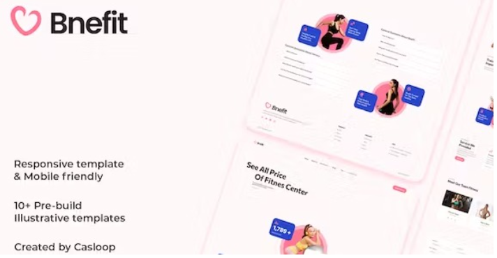 Bnefit – Gym & Fitness Center Elementor Template
