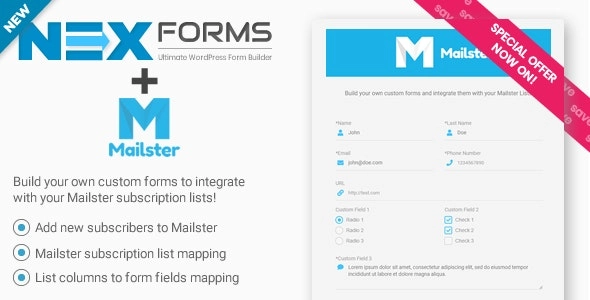 NEX-Forms ADD ON – Mailster