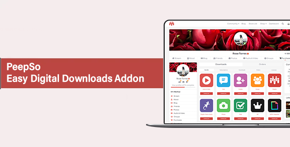 PeepSo Easy Digital Downloads Addon