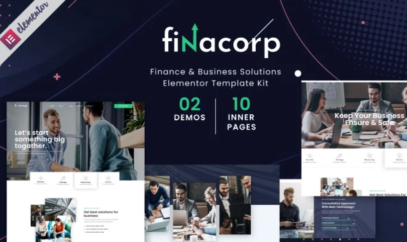 FinaCorp – Finance Corporate Elementor Template