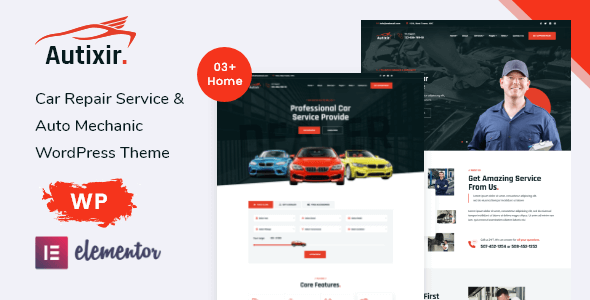 Autixir – Car Repair Service & Auto Mechanic WordPress Theme